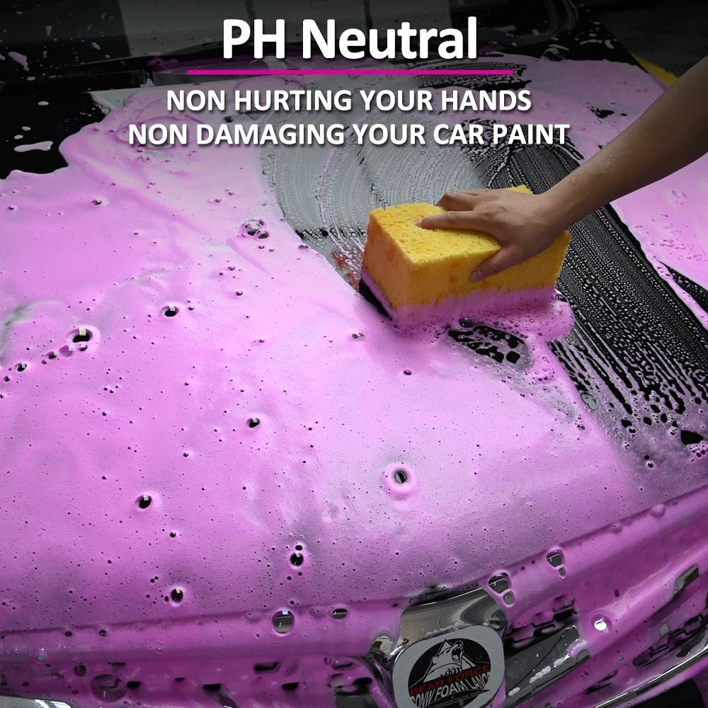 Pink Snow Foaming Car Wash Shampoo ShineShop.xyz.