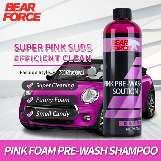 Pink Snow Foaming Car Wash Shampoo - Ideal for Pressure Washer Foam Cannon - SHINE SHOP