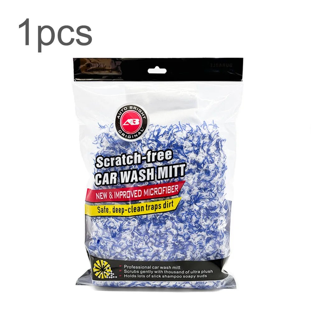 Premium Microfiber Car Wash Gloves - Ultra-Soft ShineShop.xyz.
