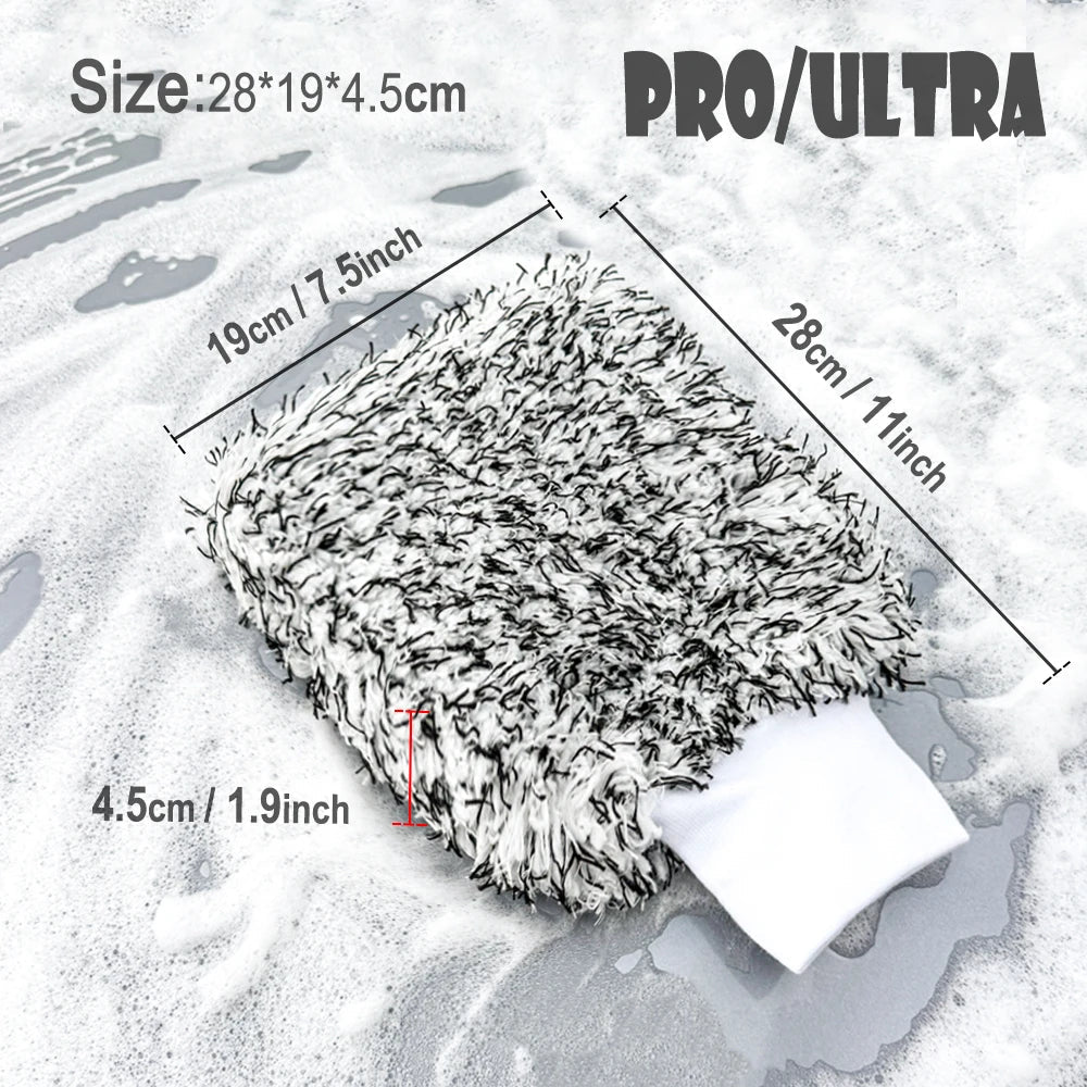 Premium Microfiber Car Wash Gloves - Ultra-Soft ShineShop.xyz.