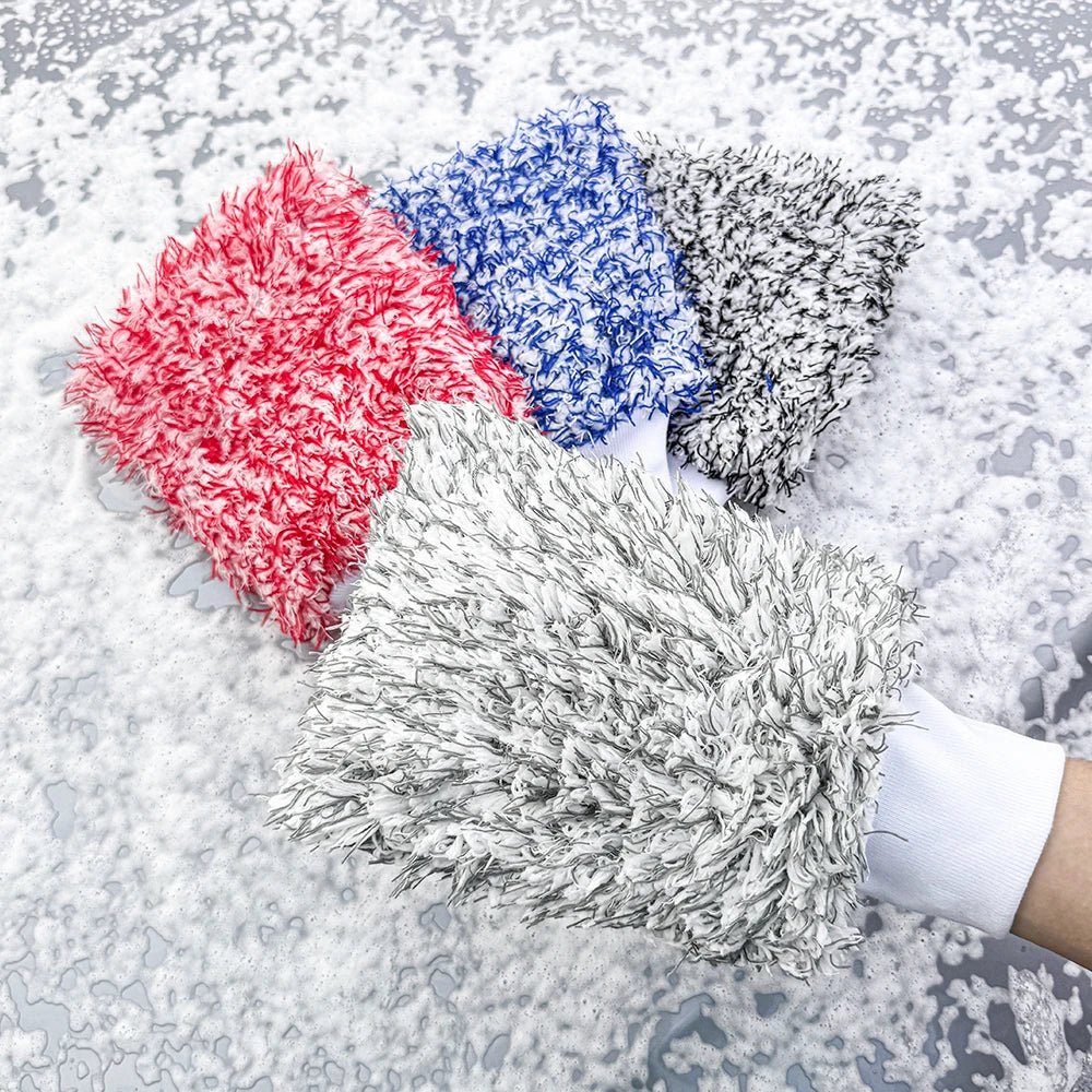 Premium Microfiber Car Wash Gloves - Ultra-Soft ShineShop.xyz.
