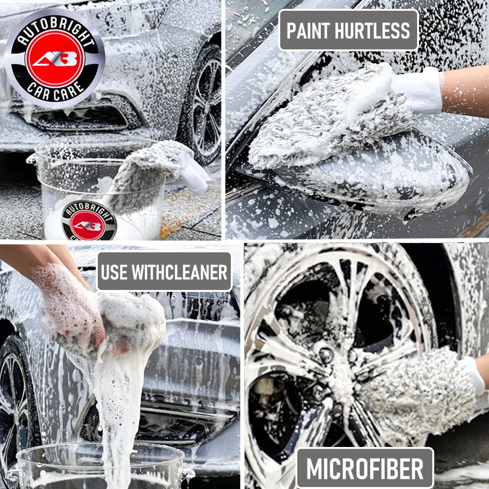 Premium Microfiber Car Wash Gloves - Ultra-Soft ShineShop.xyz.