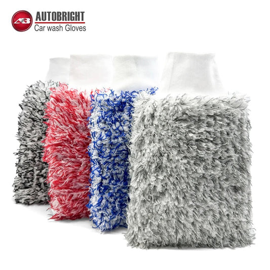 Premium Microfiber Car Wash Gloves - Ultra-Soft ShineShop.xyz.