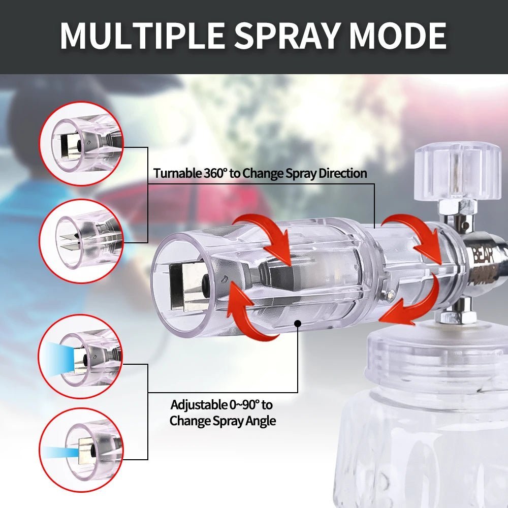 Pressure Washer Car Wash Foam Cannon - Clear ShineShop.xyz.