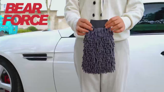 Car Wash Mitts - Chenille Plush Gloves - Thick Premium