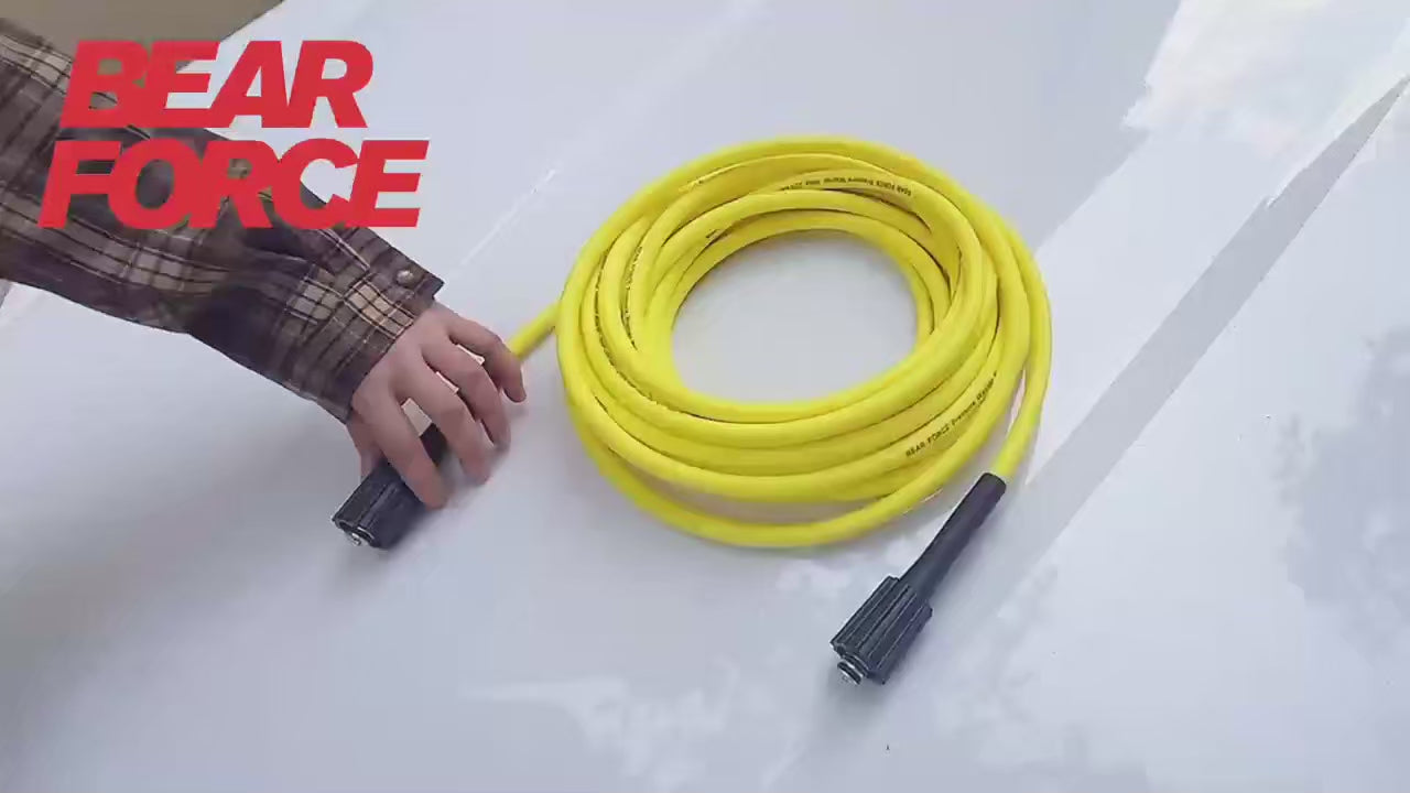 2900psi Super Flexible Yellow Pressure Washer Hose Kink Resistant Extension M22 ShineShop.xyz.