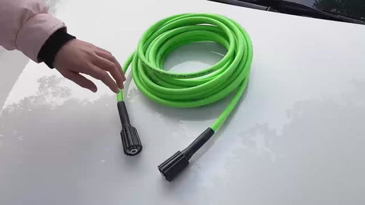 50ft Super Flexible Pressure Washer Hose 2900 PSI Kink Resistant - 1/4" M22