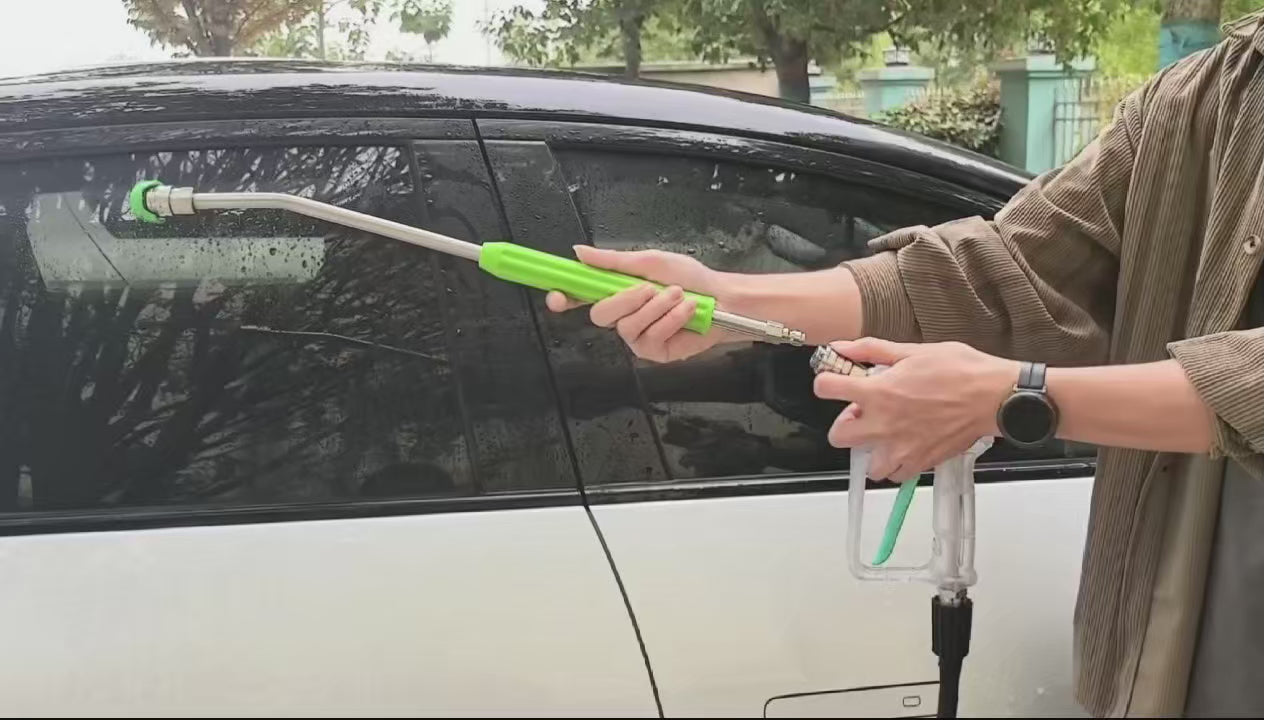 Stainless Steel Car Wash Pressure Washer Extension Wand with 1/4” Quick Plug ShineShop.xyz.