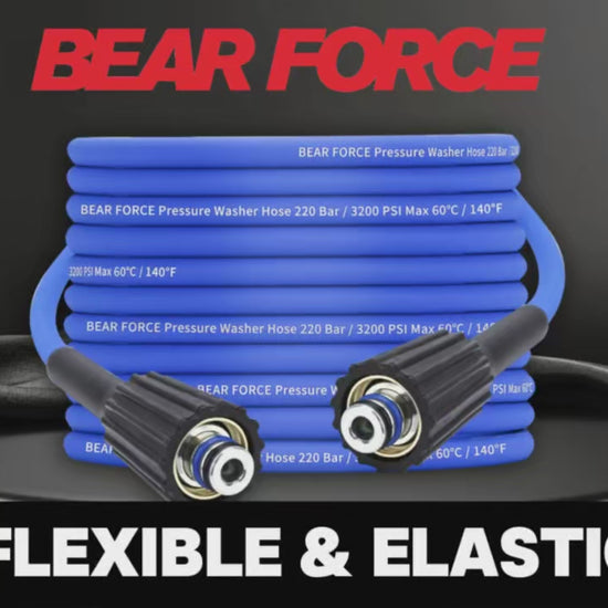 3200Psi Super Flexible Blue 50ft Pressure Washer Hose Kink Resistant M22 ShineShop.xyz.