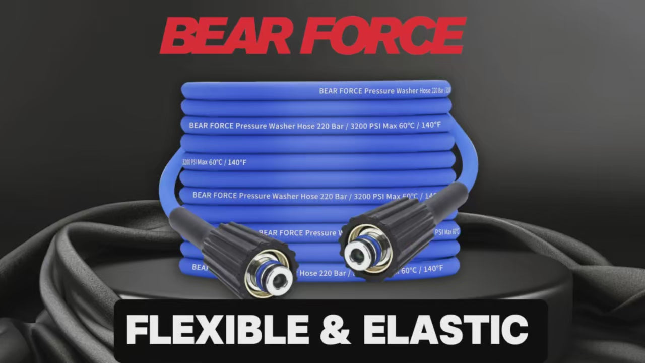 3200Psi Super Flexible Blue 50ft Pressure Washer Hose Kink Resistant M22 ShineShop.xyz.