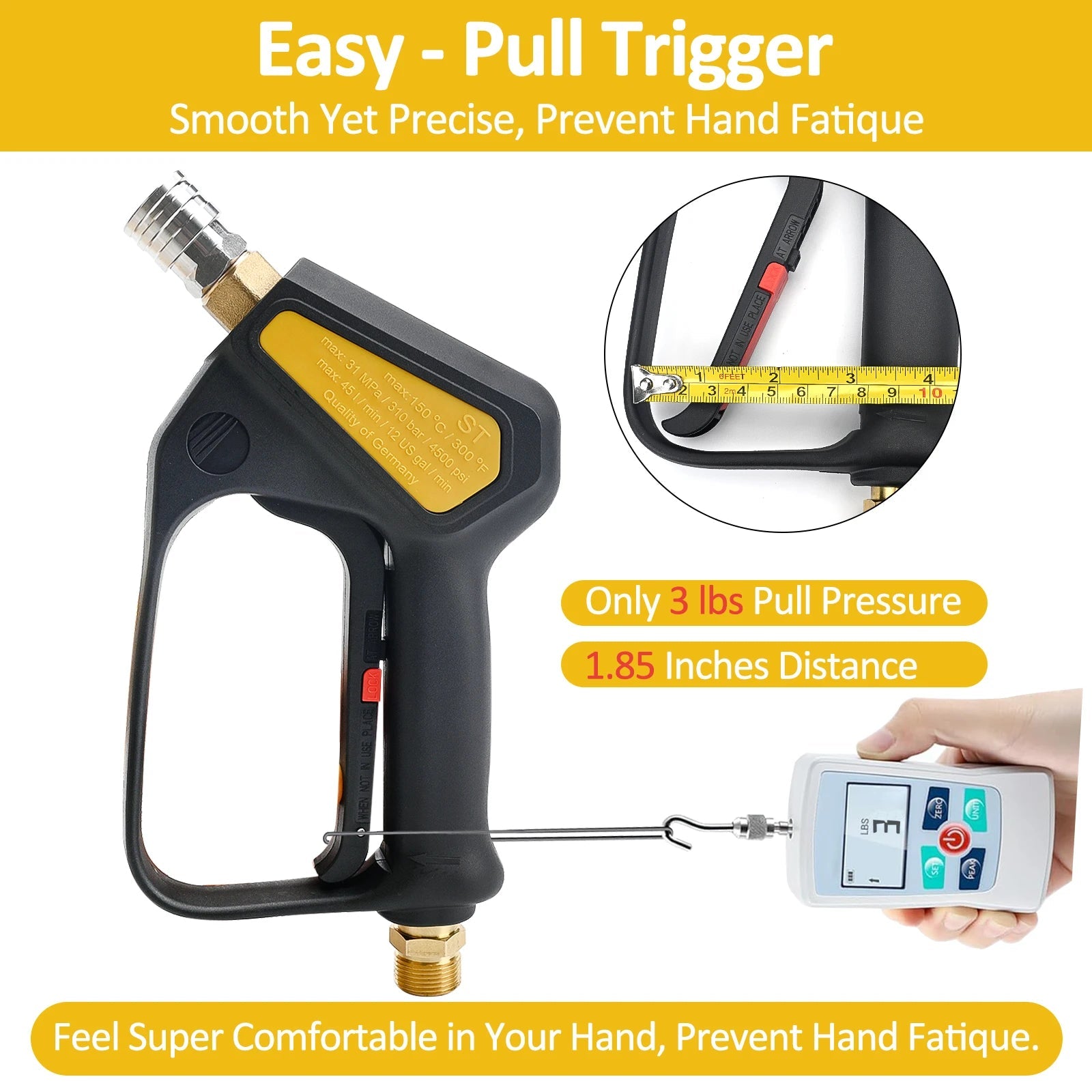 Pro Shorty 360° Swivel Pressure Washer Spray Lance & Foam Cannon Kit | M22-14mm Inlet ShineShop.xyz.