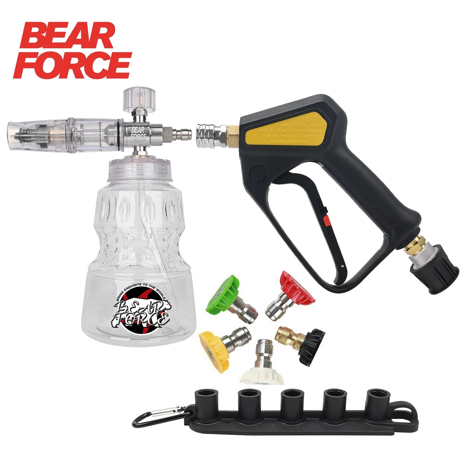 Pro Shorty 360° Swivel Pressure Washer Spray Lance & Foam Cannon Kit | M22-14mm Inlet ShineShop.xyz.