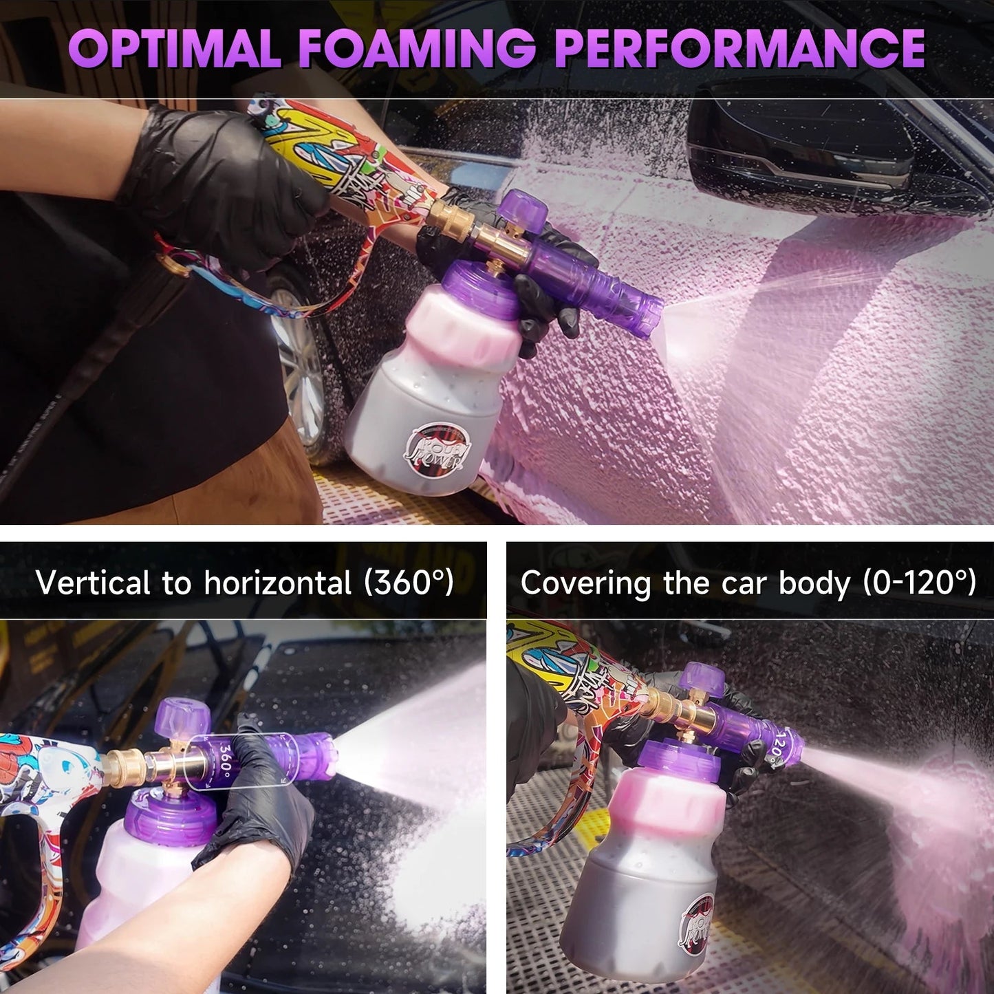 Purple Pressure Washer Foam Cannon ShineShop.xyz.