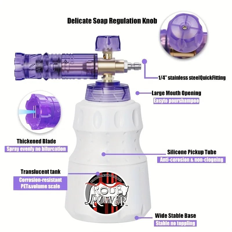 Purple Pressure Washer Foam Cannon ShineShop.xyz.