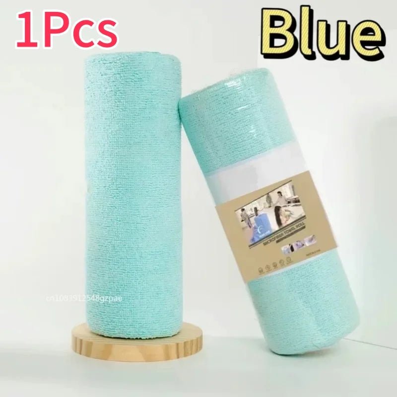 Reusable 8" Microfiber Home Kitchen & Shop Towel Rolls - Paper Towel Replacement - 1 Roll of 20 Sheets ShineShop.xyz.