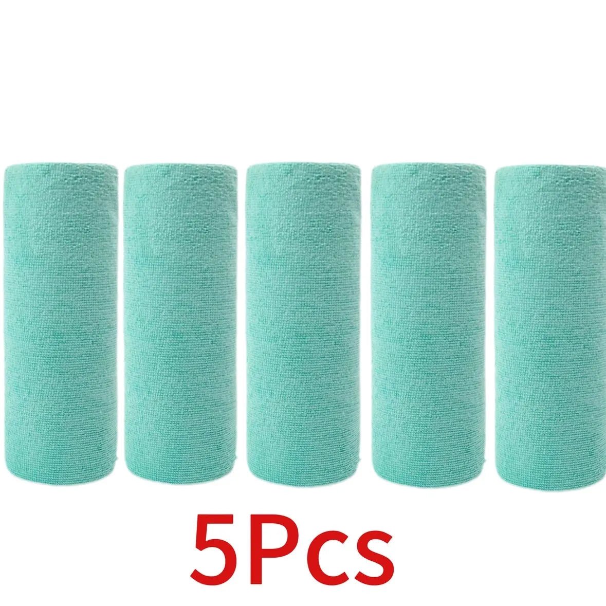 Reusable 8" Microfiber Home Kitchen & Shop Towel Rolls - Paper Towel Replacement - 1 Roll of 20 Sheets - ShineShop.xyz