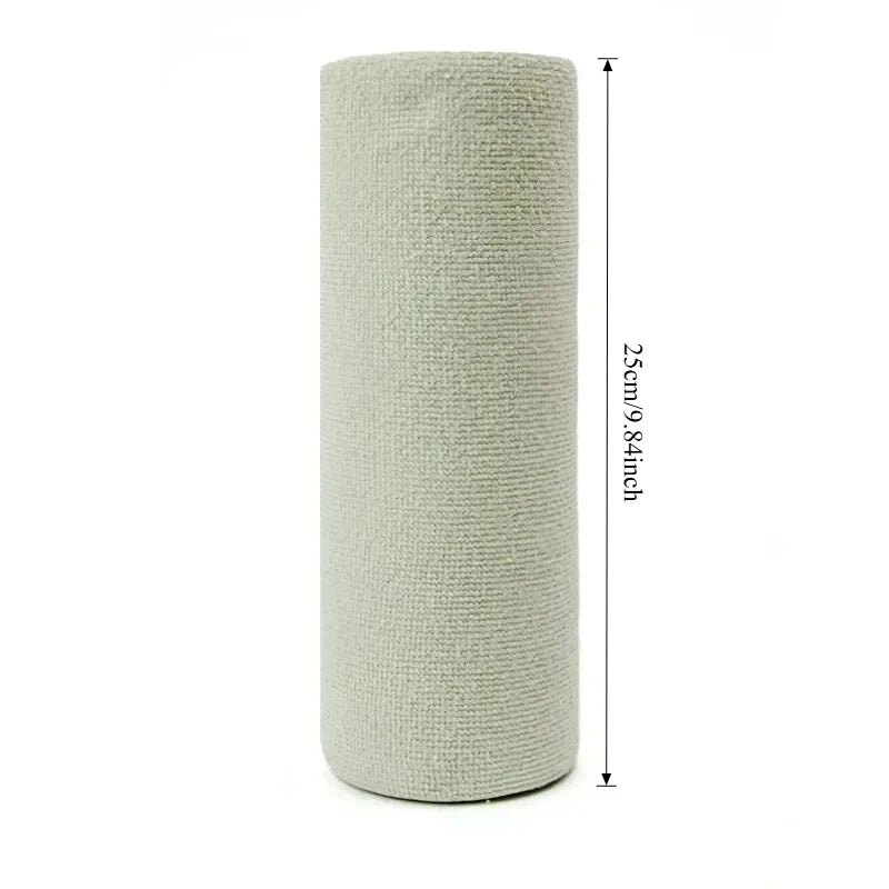 Reusable Microfiber Towel Roll - Cleaning Wipe for Home Kitchen Dish & Shop Rags - Paper Towel Replacement 1 Roll of 20 Sheets ShineShop.xyz.