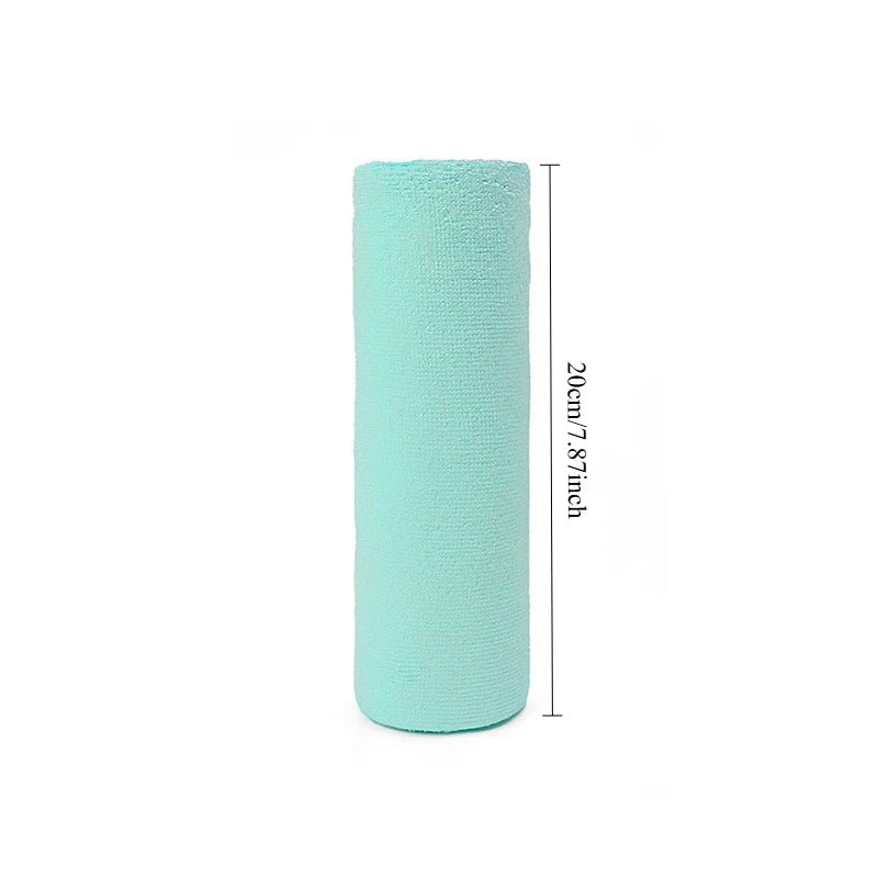 Reusable Microfiber Towel Roll - Cleaning Wipe for Home Kitchen Dish & Shop Rags - Paper Towel Replacement 1 Roll of 20 Sheets ShineShop.xyz.