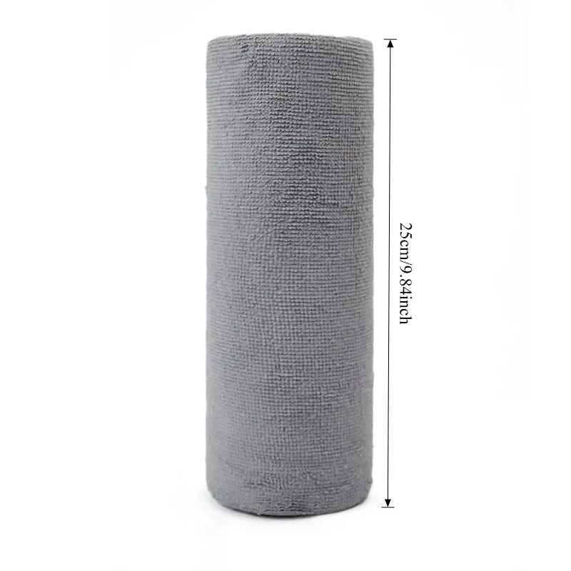 Reusable Microfiber Towel Roll - Cleaning Wipe for Home Kitchen Dish & Shop Rags - Paper Towel Replacement 1 Roll of 20 Sheets ShineShop.xyz.