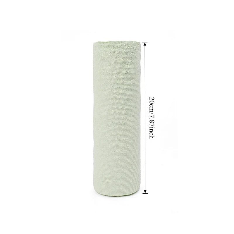 Reusable Microfiber Towel Roll - Cleaning Wipe for Home Kitchen Dish & Shop Rags - Paper Towel Replacement 1 Roll of 20 Sheets ShineShop.xyz.
