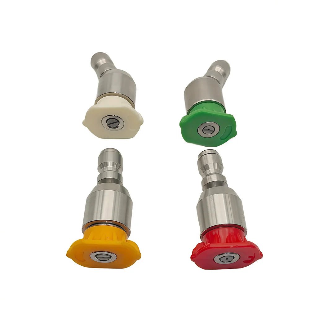 Rotating Pressure Washer Nozzle Set - 1/4'' Quick Connect Rotary Spray Jet Tip ShineShop.xyz.