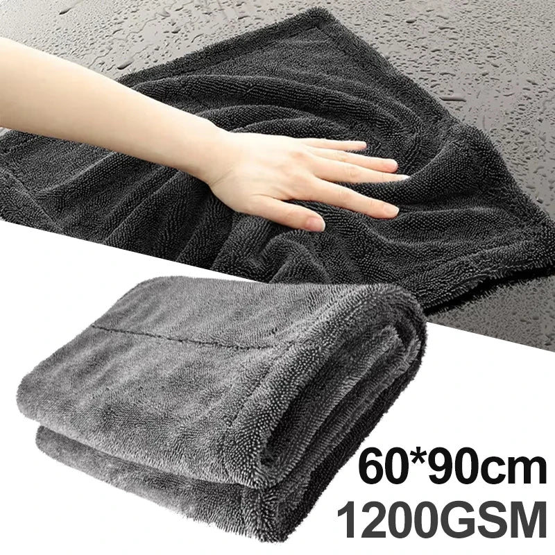 SEAMETAL High-end Microfiber Drying Blanket 1200GSM High Water Absorption Car Wash Towel ShineShop.xyz.