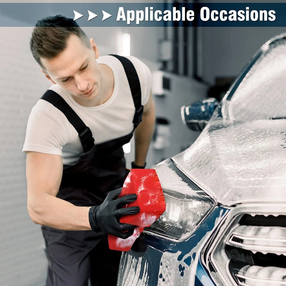Soft Car Wash Sponge - Large Cross Cut Grid ShineShop.xyz.