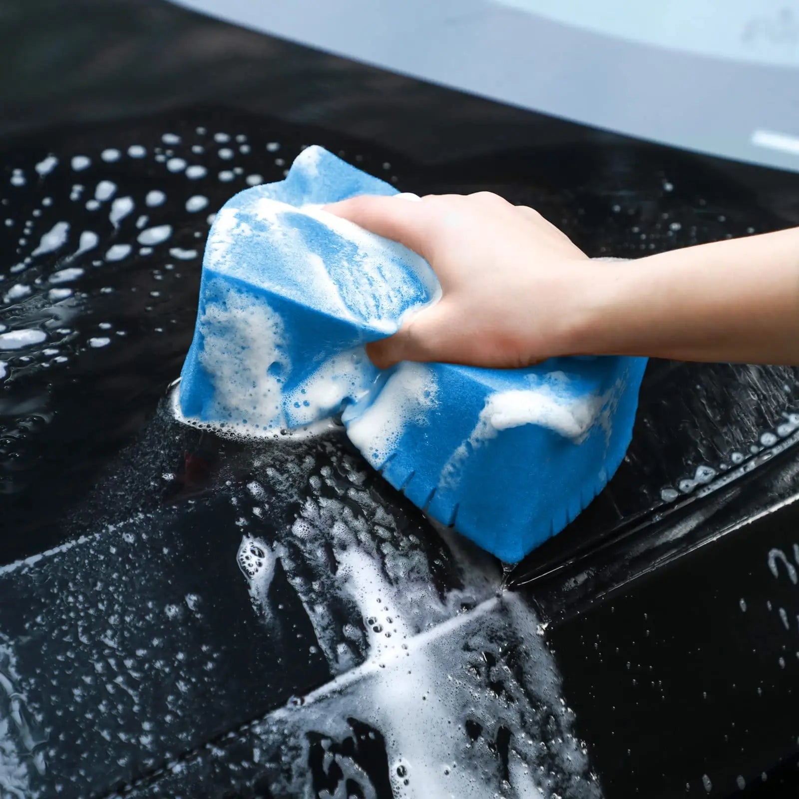 Soft Car Wash Sponge - Large Cross Cut Grid ShineShop.xyz.
