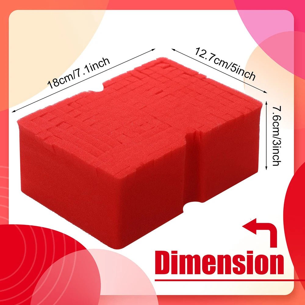 Soft Car Wash Sponge - Large Cross Cut Grid ShineShop.xyz.