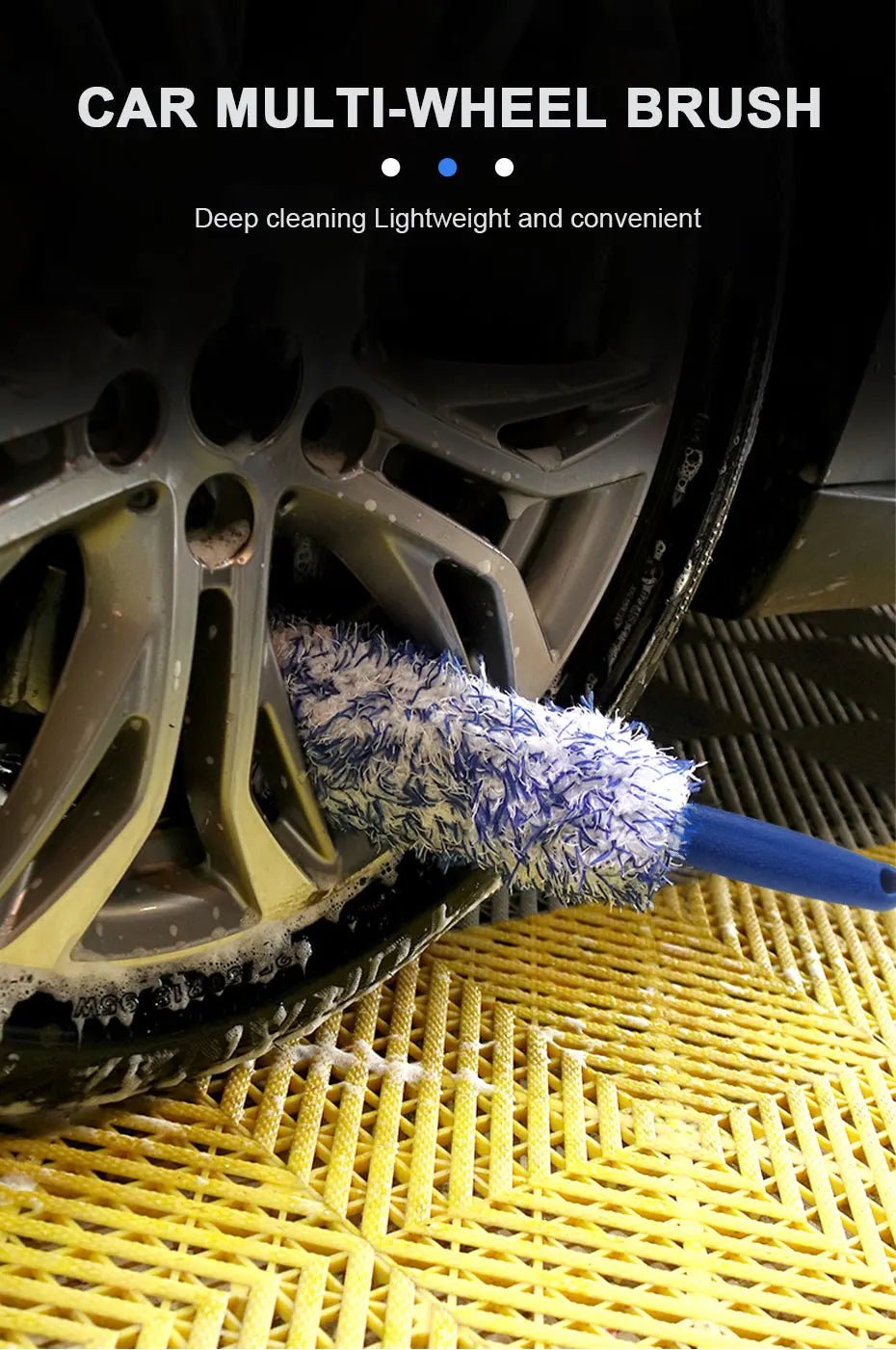 Soft Microfiber Padded Wheel Brush ShineShop.xyz.