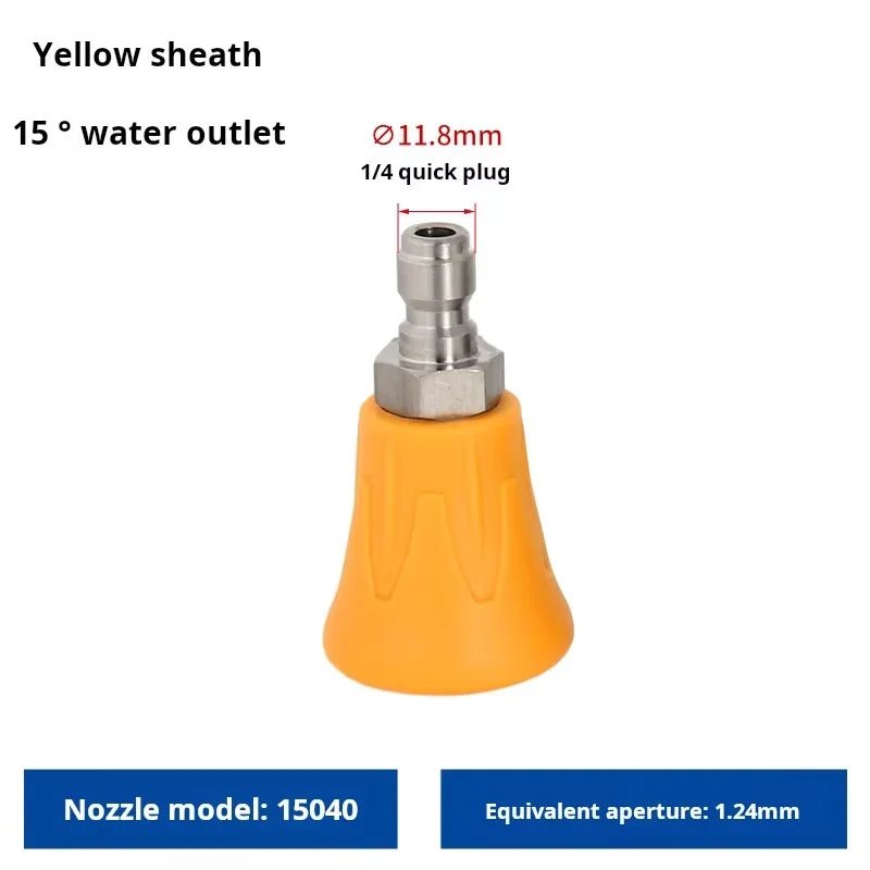 Soft Rubberized Car Wash Sprayer Nozzle Tip Set with Rubber Cover ShineShop.xyz.