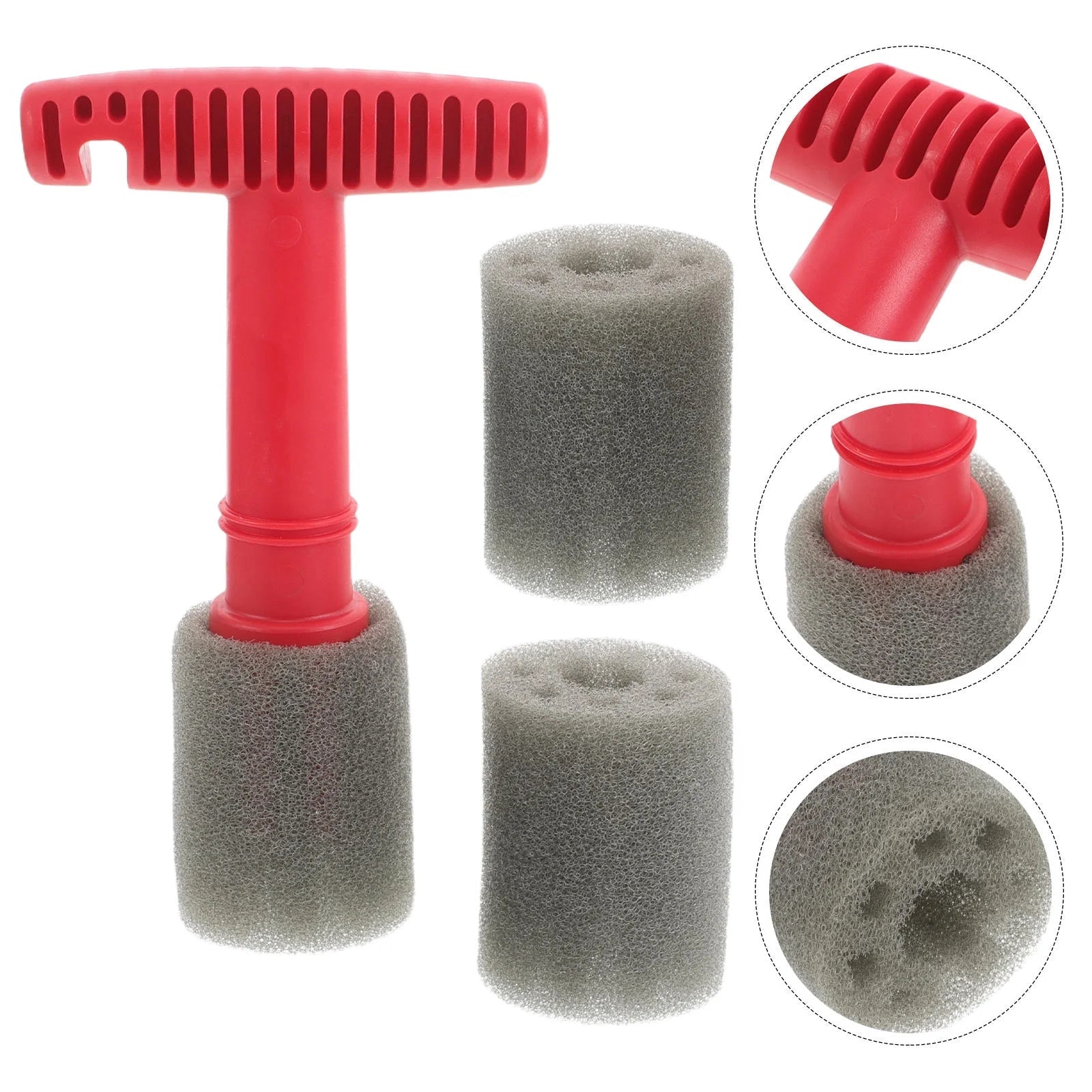T-Handle Lug Nut Wheel Cleaning Brush ShineShop.xyz.
