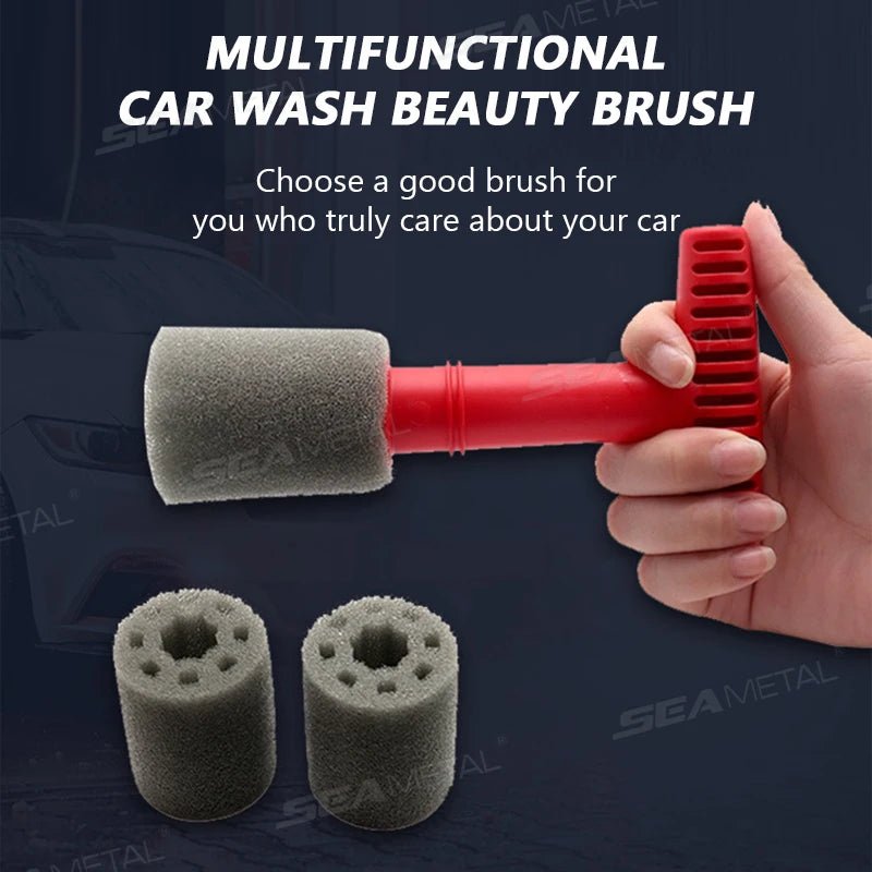 T-Handle Lug Nut Wheel Cleaning Brush ShineShop.xyz.
