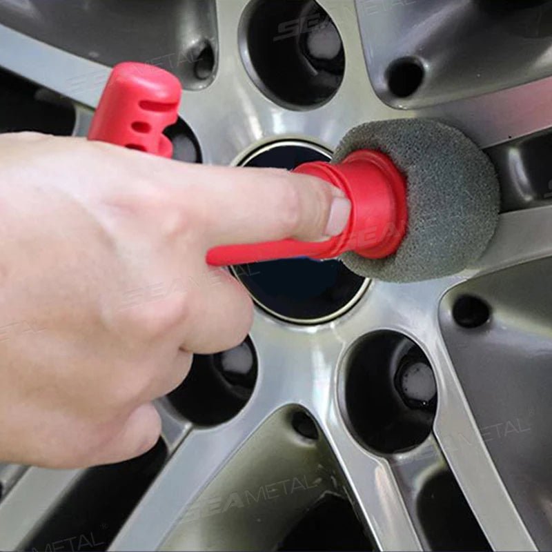 T-Handle Lug Nut Wheel Cleaning Brush ShineShop.xyz.