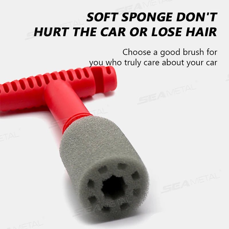 T-Handle Lug Nut Wheel Cleaning Brush ShineShop.xyz.