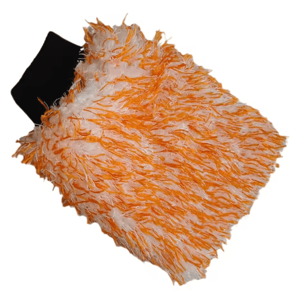 Ultra Soft Plush Microfiber Car Wash Mitt - Black Wristband ShineShop.xyz.