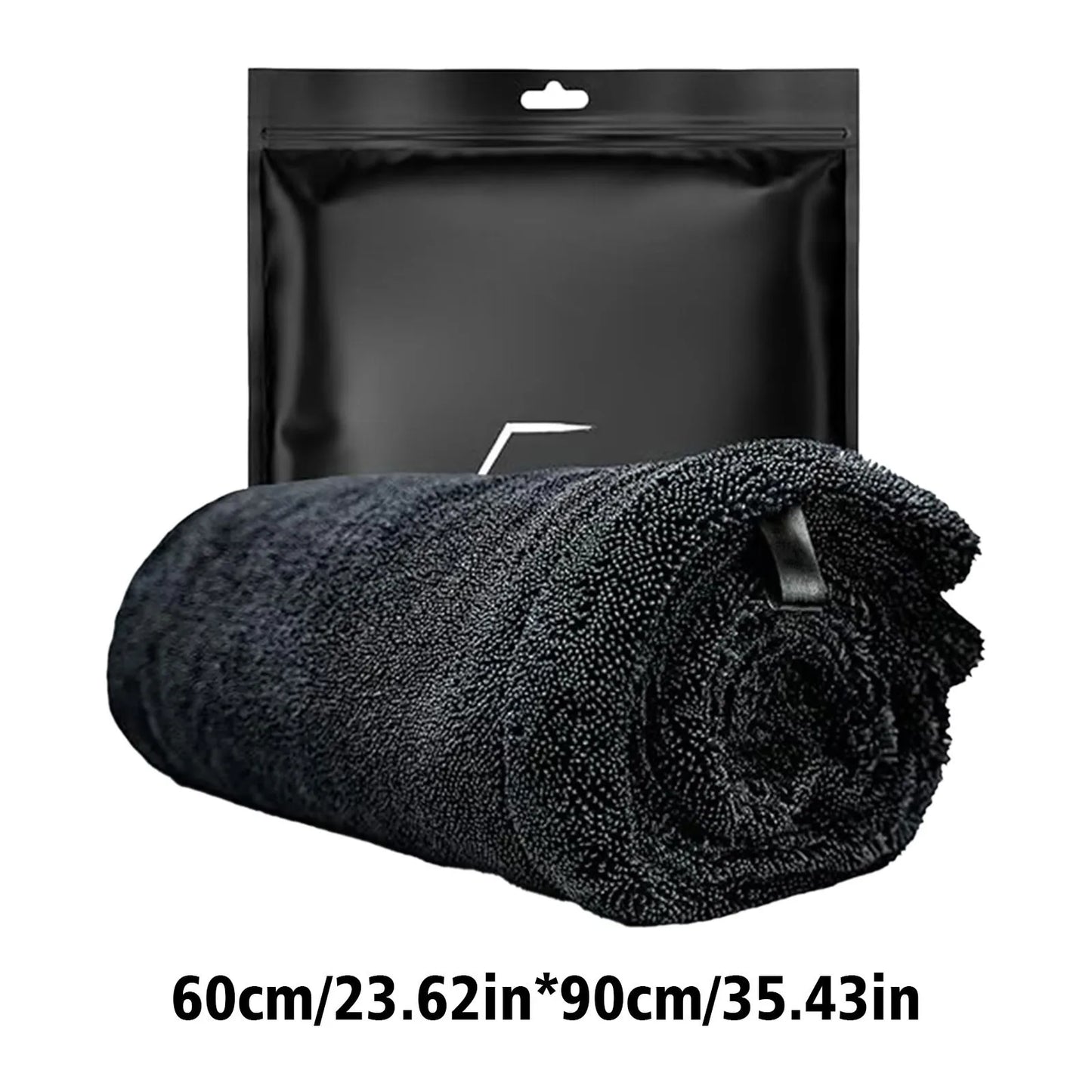 XL 3ft. Premium 1300GSM Drying Towel - Twist-Loop Braid Super Absorbent