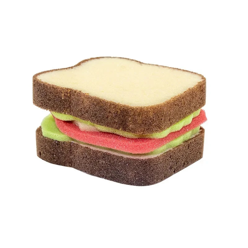 Cute BLT Sandwich Shaped Sponges Washable Scrubber Kitchen Cleaning Sponge