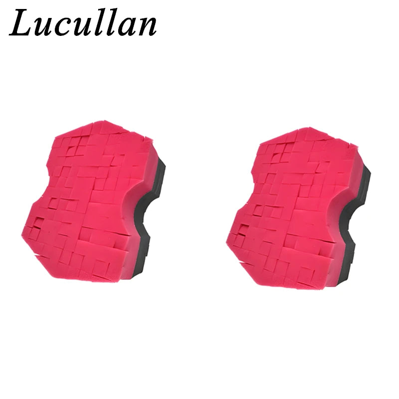 Big Grid 2.0 Double Side Cross-Cut Sponge - Better Grip and Access Tight Spaces for Rinse-less Car Wash