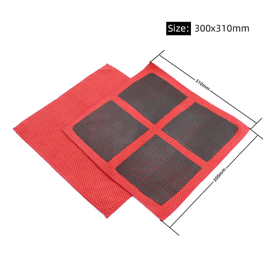 v3.0 Quad Folding Perforated Clay Decontamination Towels | Fine Grade Auto Detailing Clay Bar Towel