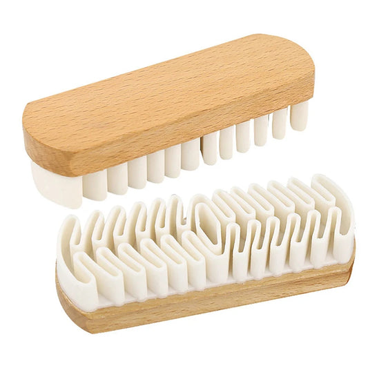Alcantara Suede Brush - Gentle Deerskin Nubuck Plush Care for Detailing Car Upholstery