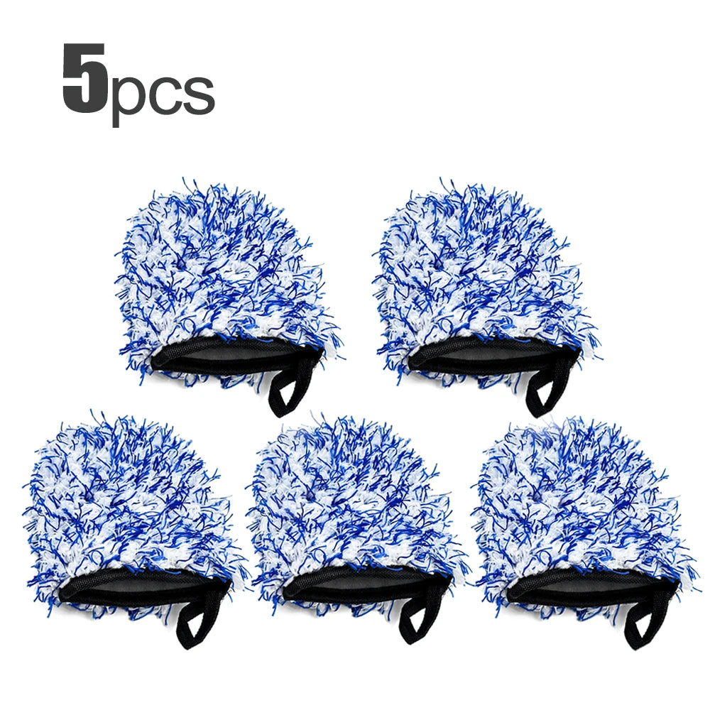 5pc Mini Mitt Set - Super Soft Microfiber Wheel Glove