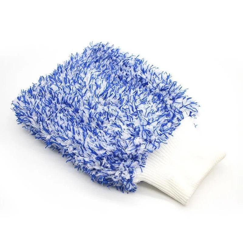 Microfiber Car Wash Gloves Soft - High Density Scratch Free