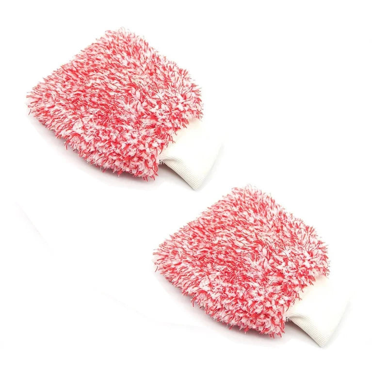 Microfiber Car Wash Gloves Soft - High Density Scratch Free