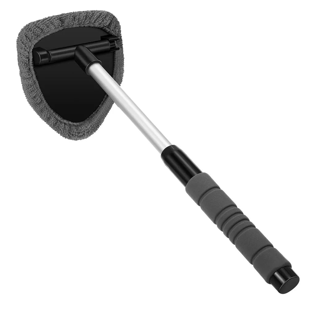 Telescopic Car Windshield Cleaning Brush - Microfiber Window Glass Cleaner Wand