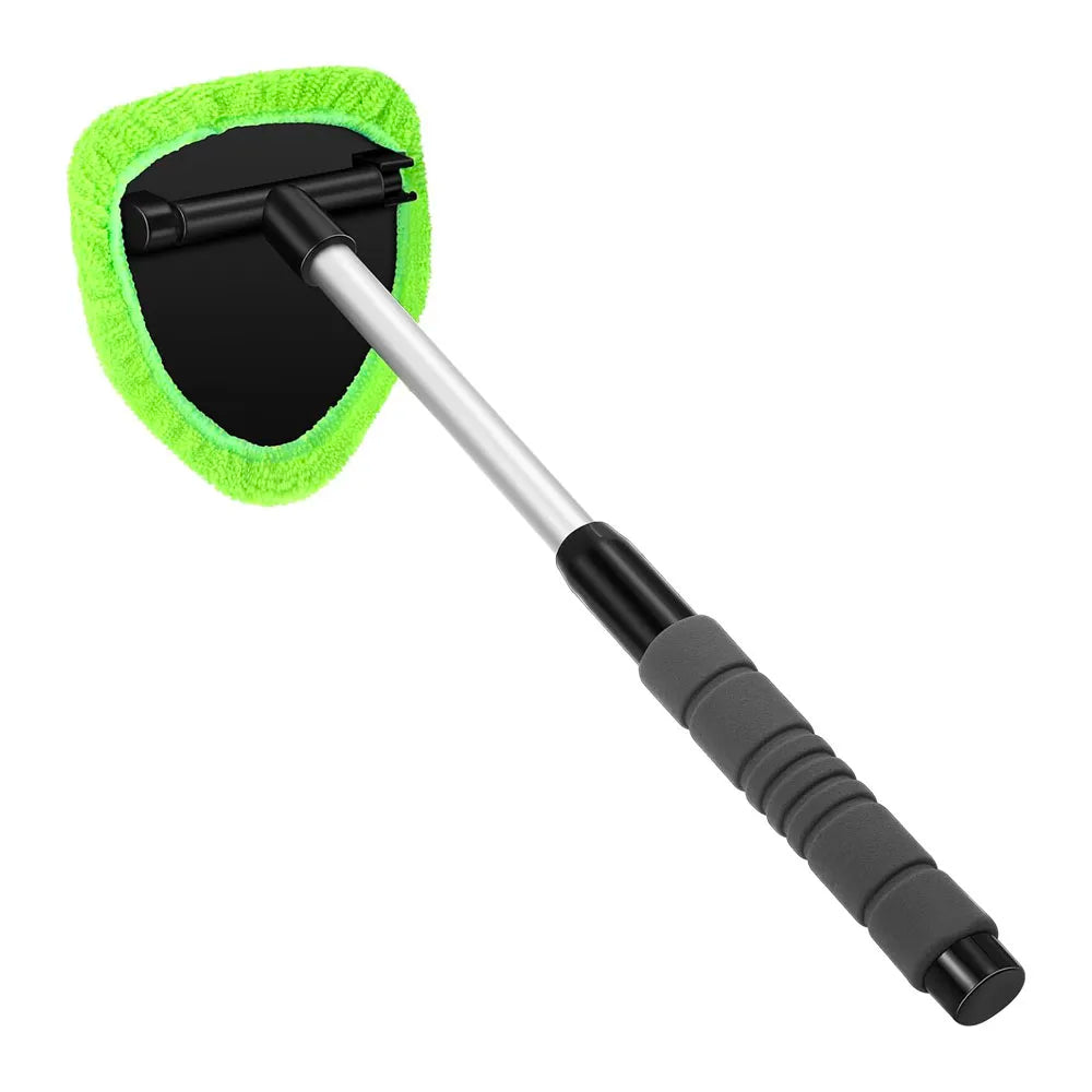 Telescopic Car Windshield Cleaning Brush - Microfiber Window Glass Cleaner Wand