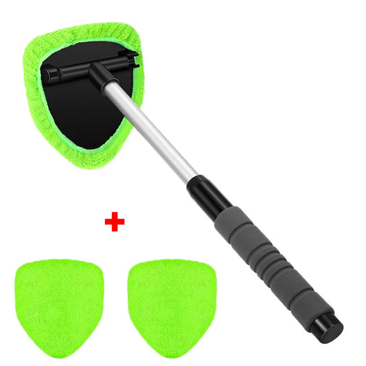 Telescopic Car Windshield Cleaning Brush - Microfiber Window Glass Cleaner Wand