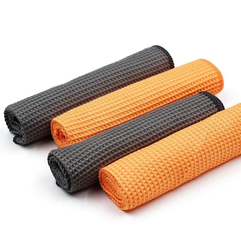 Waffle Weave Drying Towels - Perfect for Glass Cleaning and Drying ShineShop.xyz.