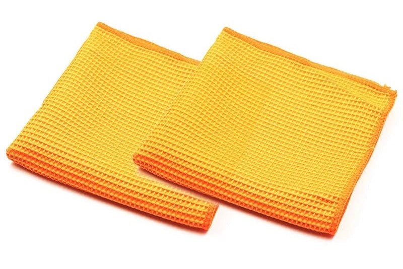 Waffle Weave Drying Towels - Perfect for Glass Cleaning and Drying ShineShop.xyz.