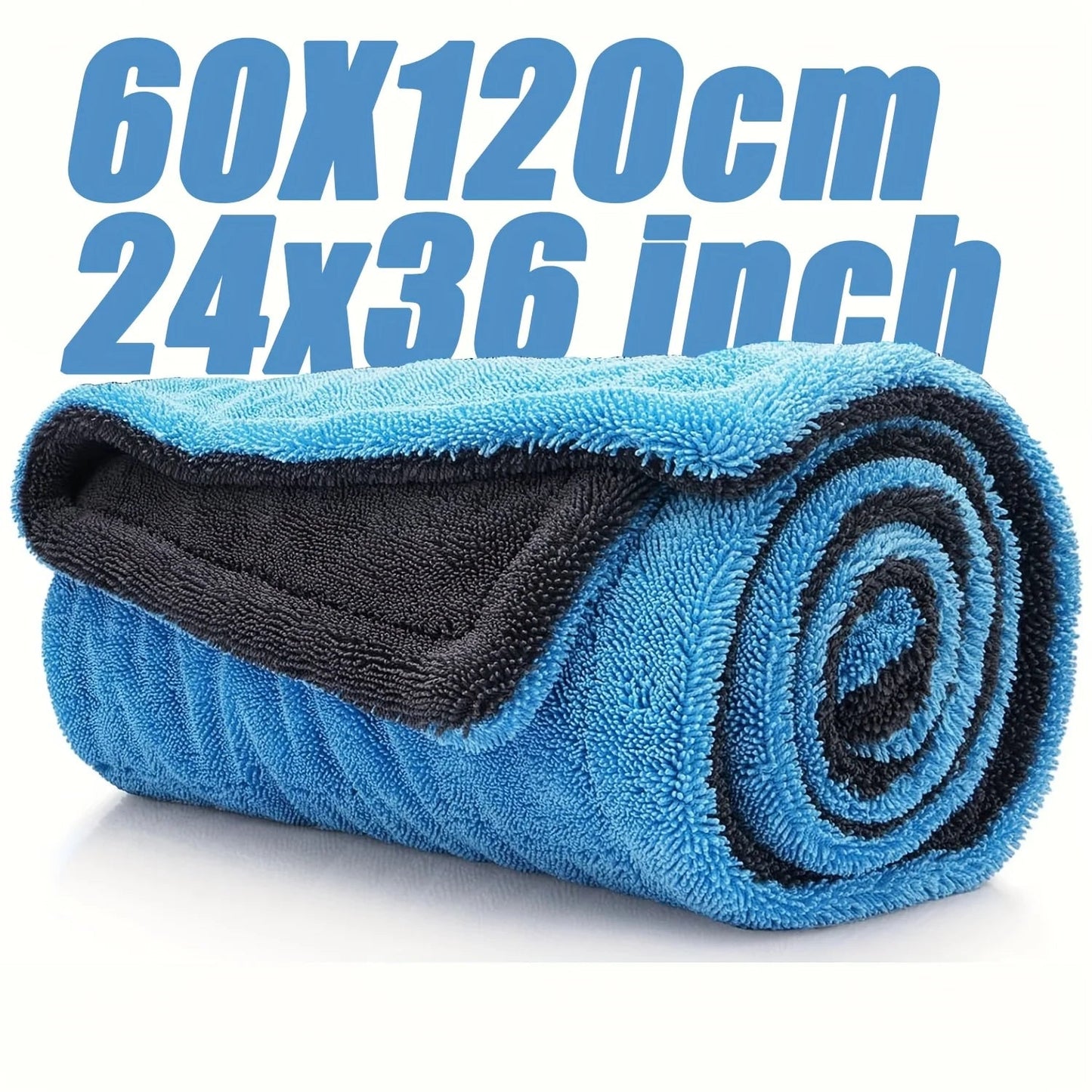 XXL 48" Drying Blanket 1400GSM Full-Size Microfiber Twist-Loop ShineShop.xyz.